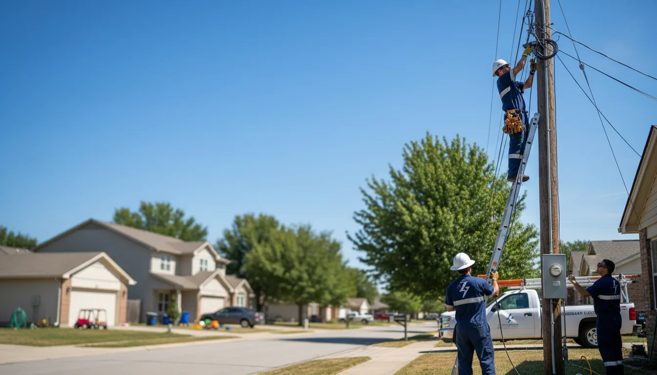 Residential electrician providing installation services in Broadlands, IL